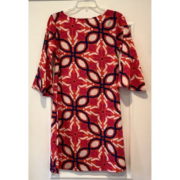 Buckhead Bettie’s Dress Size Small Multicolored Floral 3/4 Sleeves - Picture 3 of 11